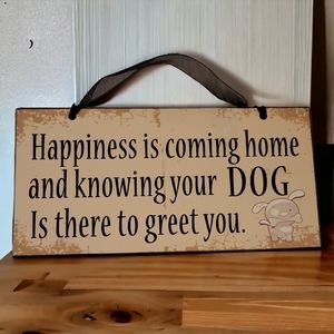 🐶 Dog Lover's Handmade Wooden Sign